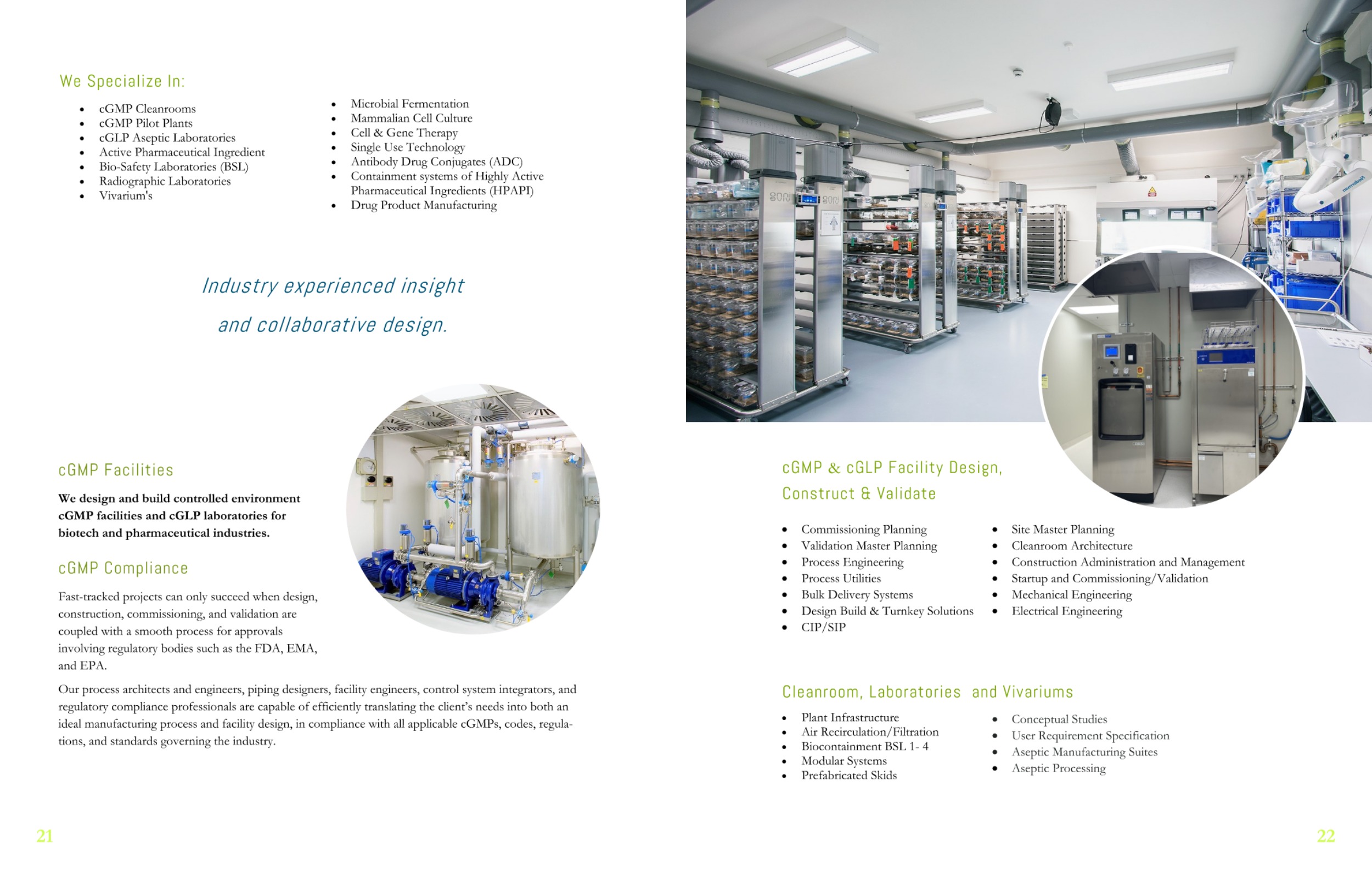 IPS Capabilities Booklet with cGMP services, capabilities, and methods.