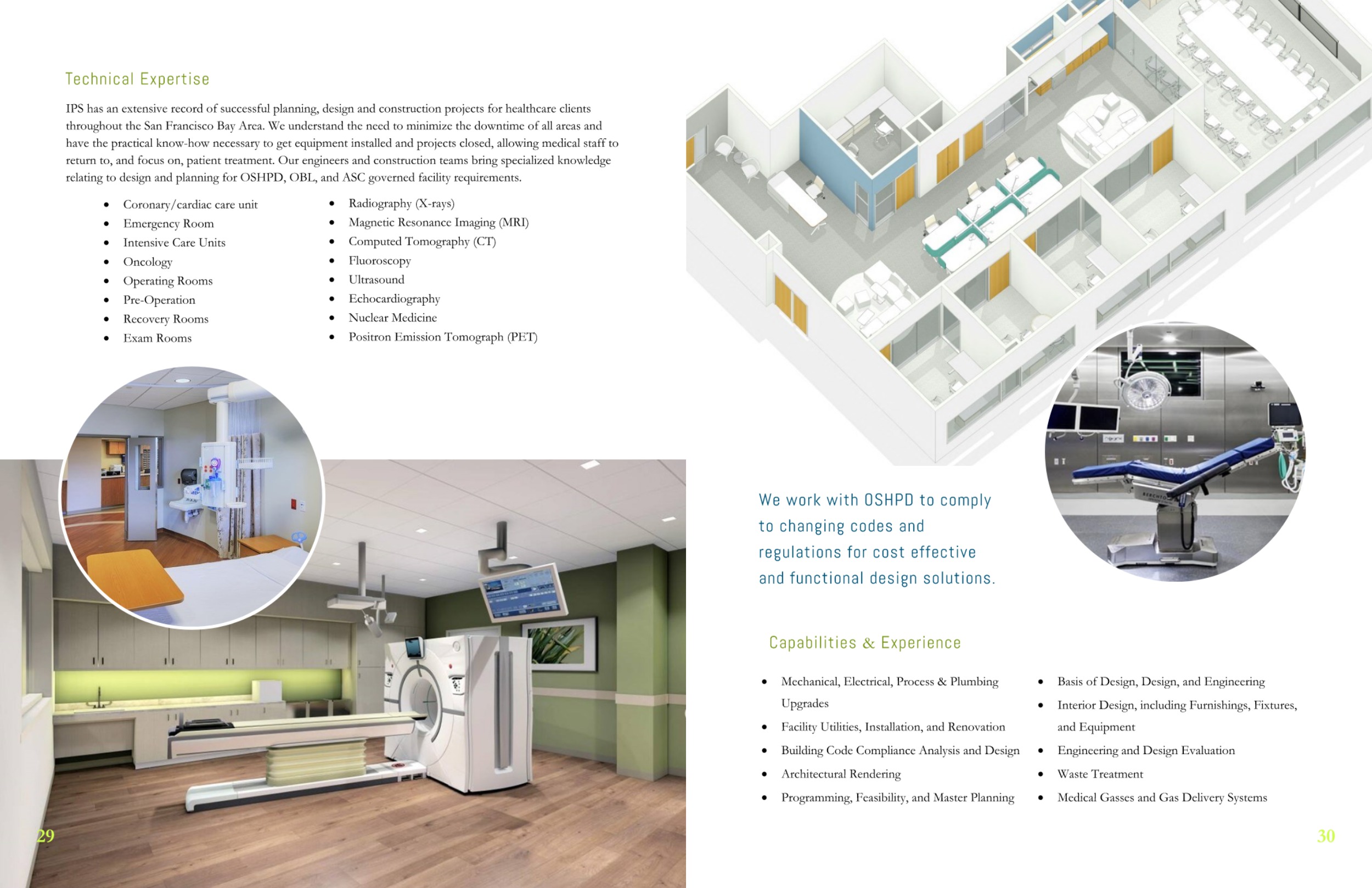 IPS Capabilities Booklet with Healthcare services, capabilities, and methods.